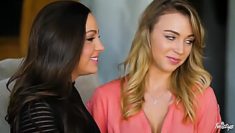 Abigail Mac och Zoey Taylor organiserar en lesbisk njutningsfest