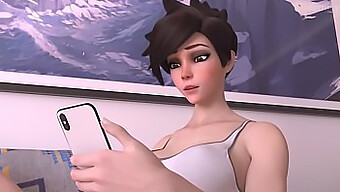 Session de masturbation solo d'Hank dans l'animation Overwatch