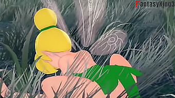 Tinker Bell se věnuje sexuální aktivitě, zatímco víla pozoruje | Inspirován Peterem Panem | Animovaný krátký film s červenými kostýmy