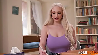 Skylar Vox, A Voluptuous Blonde, Encounters Two Escaped Convicts During A Solo Session, Leading To A Wild Threesome Involving Doggy Style And Facial Completion