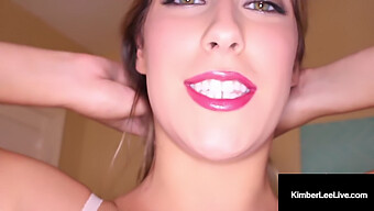 Kimber Lee'S Intense Blowjob On A Rock-Hard Penis With Lipstick